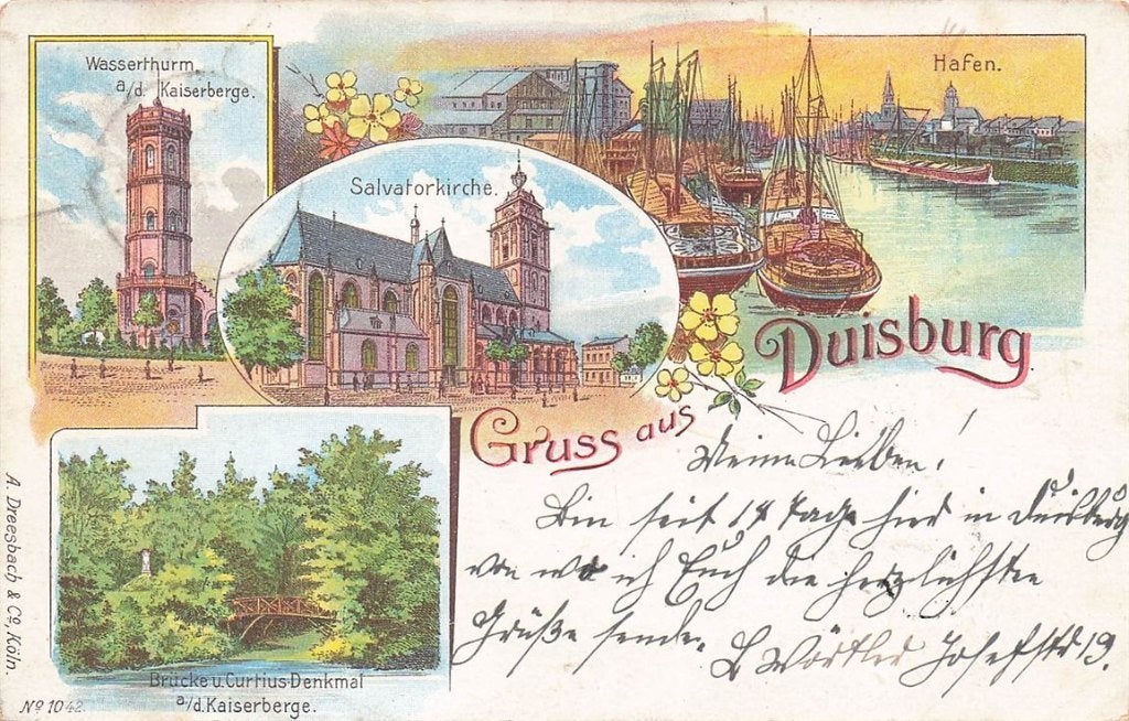 702-167-045 Duisburg, Verzenden, Voor 1920, Duitsland