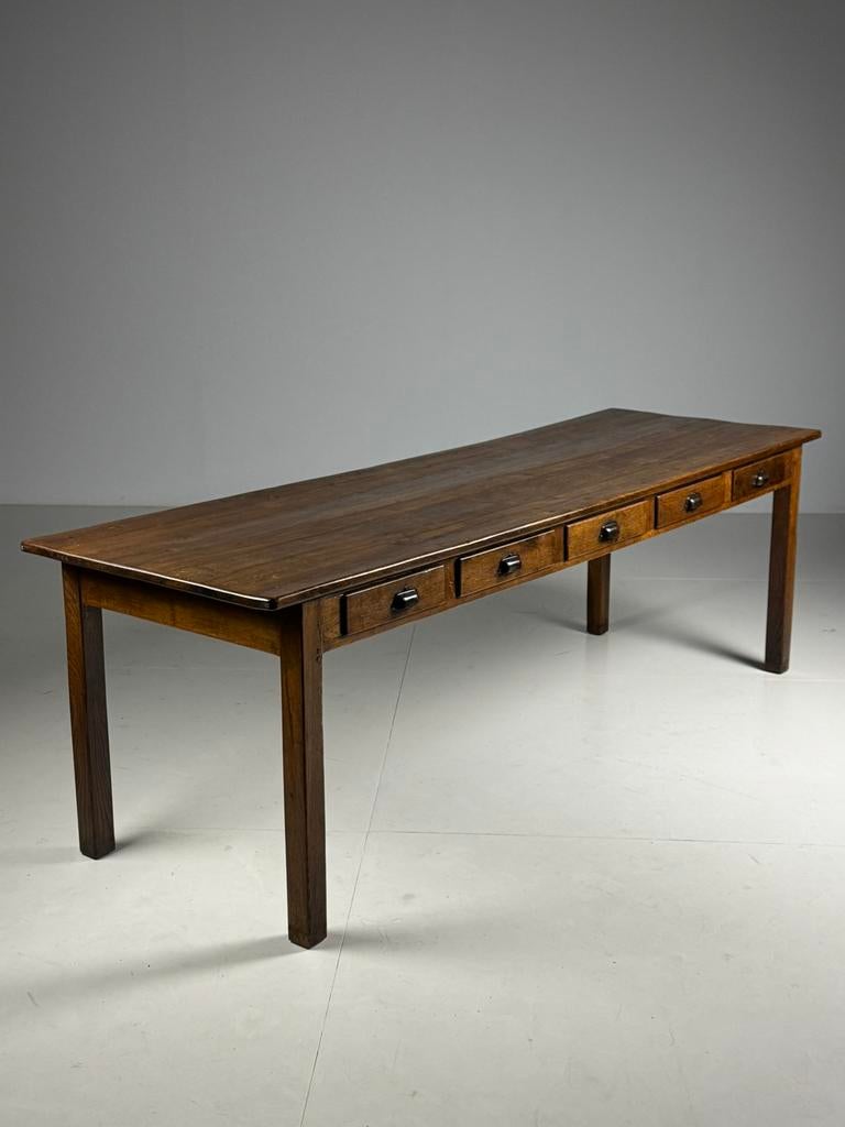 Franse eettafel antiek 250cm, Ophalen of Verzenden