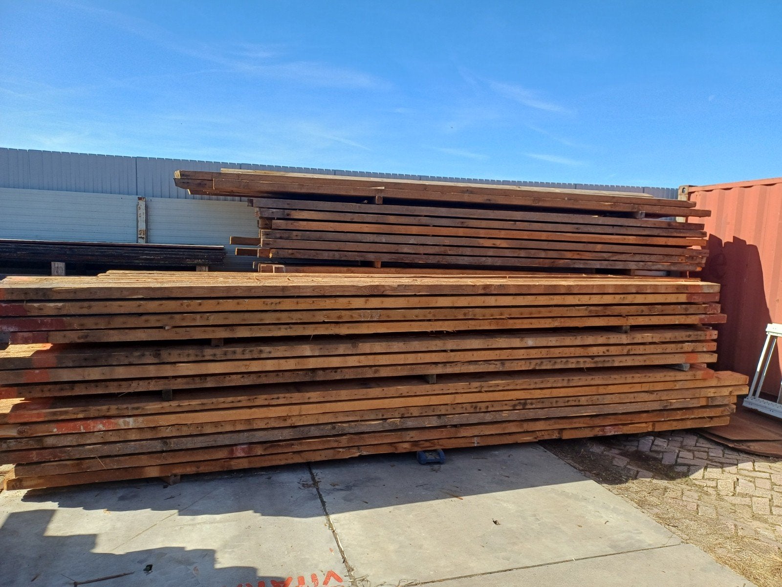 balkhout / gordingen alle maten aanwezig, Tuin en Terras, Ophalen, 250 cm of meer, Planken