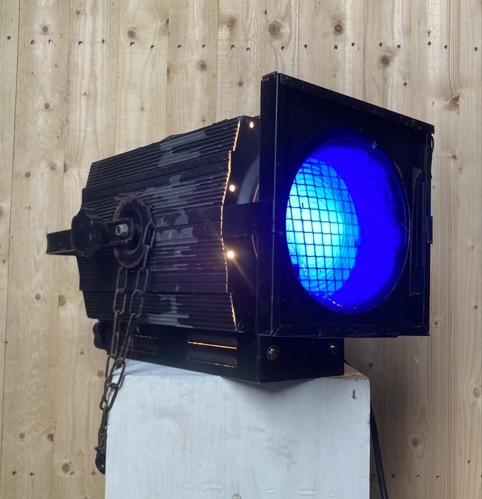 Vintage Theaterlamp - Blauw Licht, Ophalen, Gebruikt