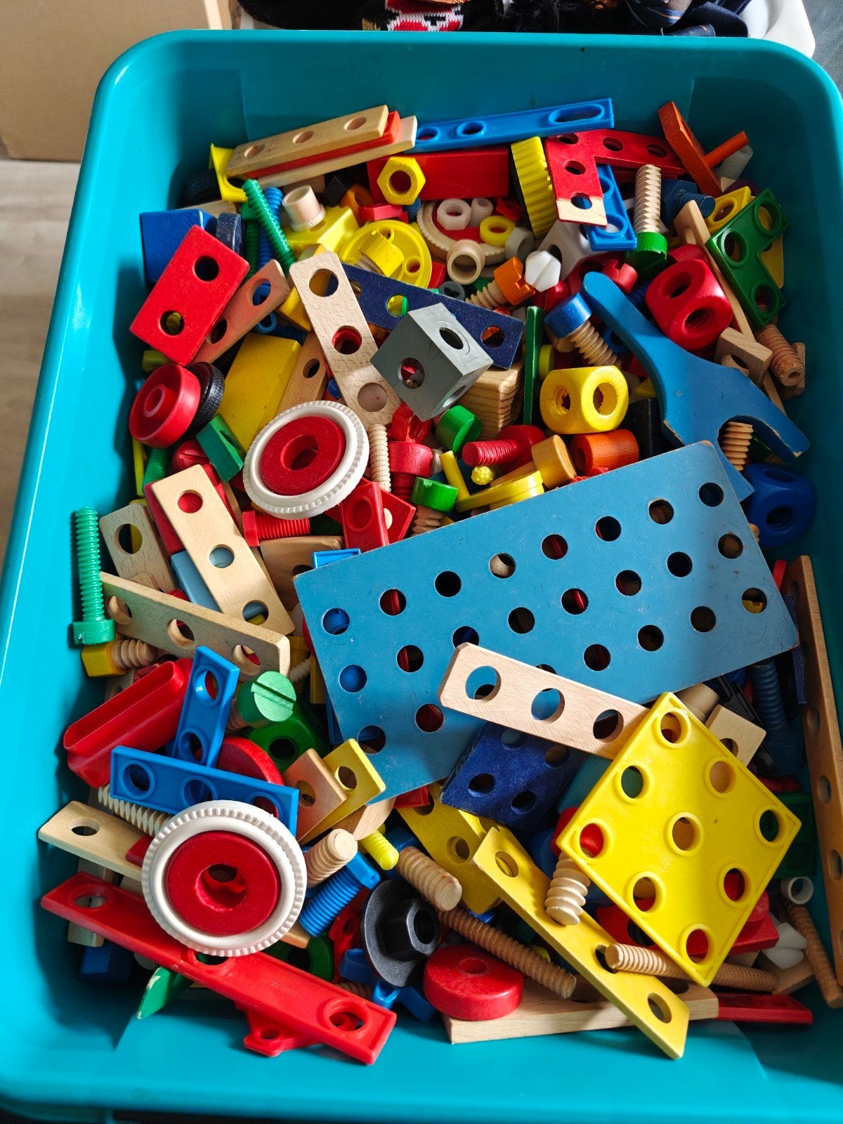 Herbart Meccano houten bouwspeelgoed, Ophalen, Gebruikt, Overige typen
