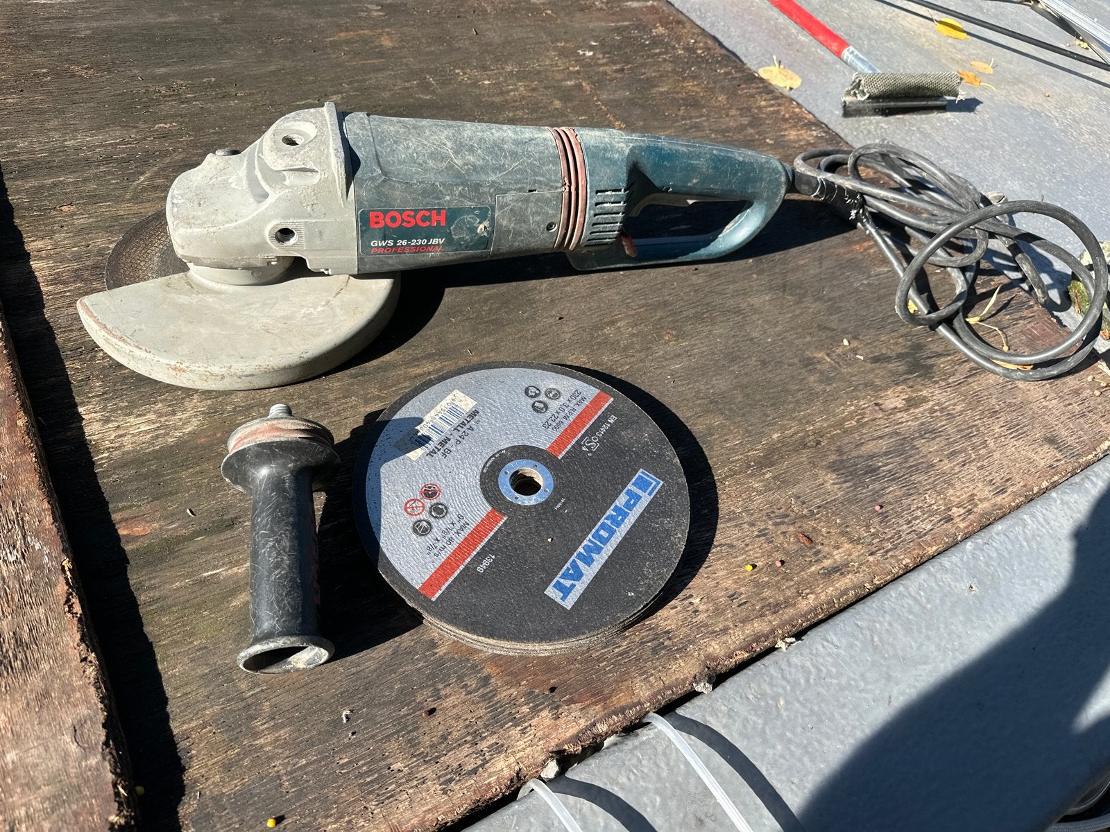 Zware Bosch Flex GWS 26-230 JBV - Gebruikt maar Goed, Ophalen, Gebruikt, 1000 watt of meer, Haakse handslijpmachine