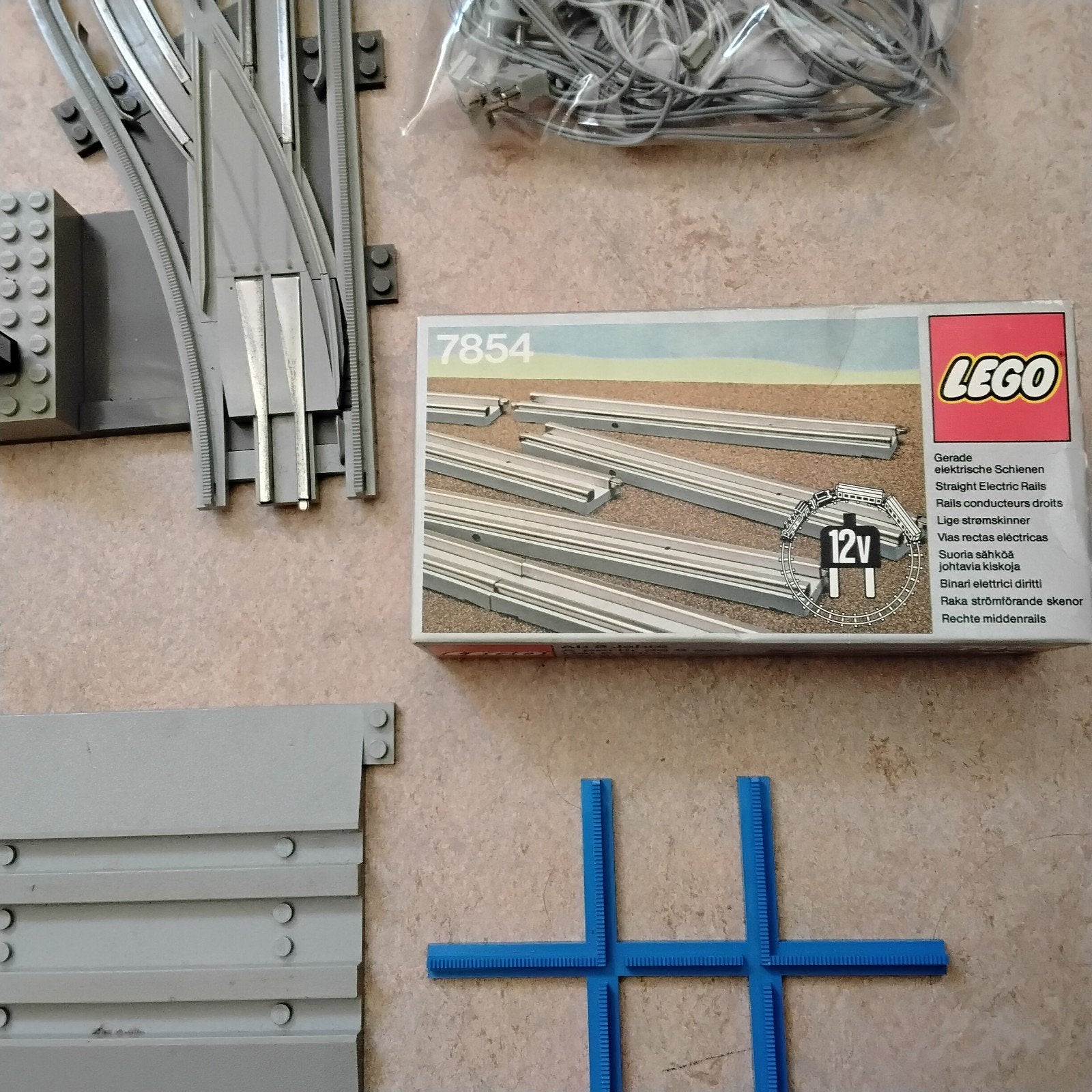 Lego - diverse onderdelen oa 7854 origineel doosje jaren 70, Gebruikt, Lego, Accessoire, Ophalen of Verzenden