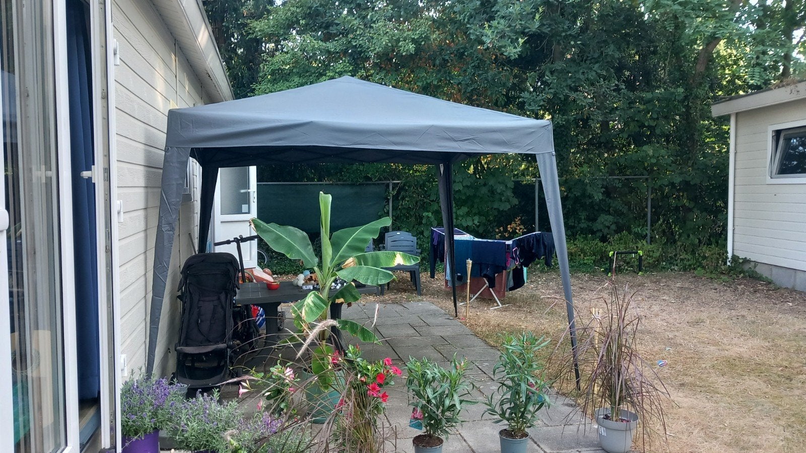 Waterdichte Partytent 2.7x2.7m -  harmonica sys, Ophalen, Opvouwbaar, Minder dan 4 meter, Nieuw