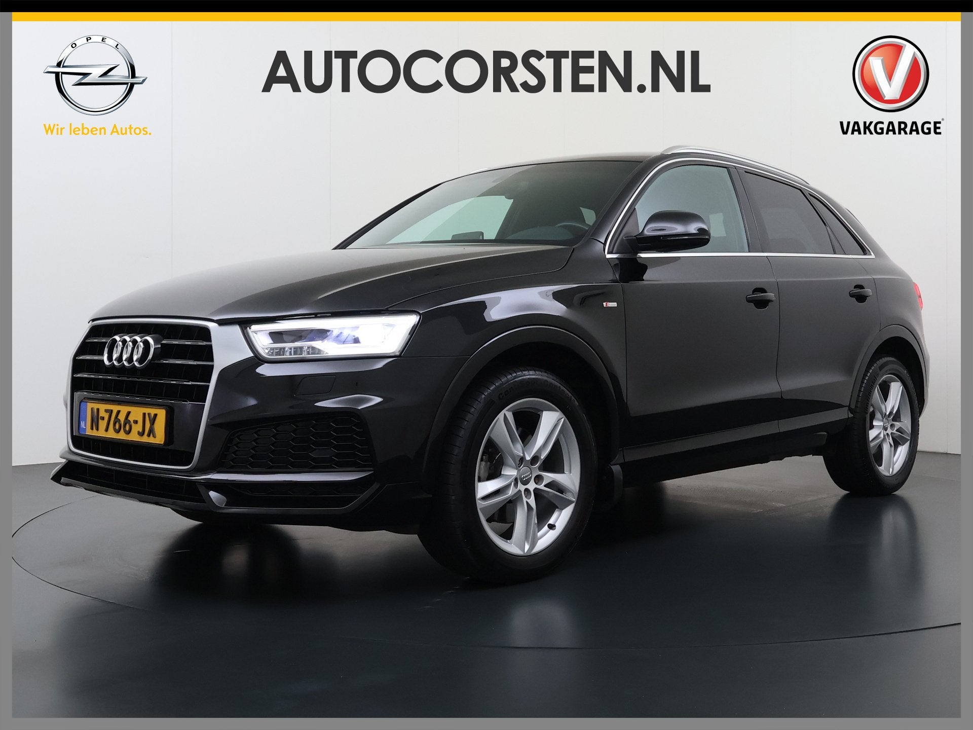Audi Q3 1.4T 150PK AUT-6 Sport S Line Trekhaak Stoelverwarmi, 4 cilinders, 150 pk, Verwarmde buitenspiegels, Zwart