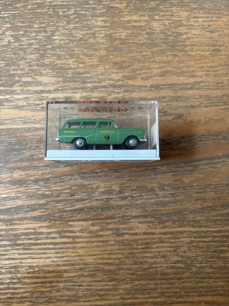 Groene Opel Rekord P2 Kastenwagen modelauto, Hobby en Vrije tijd, Modelauto's | 1:87, Ophalen of Verzenden, Nieuw, Auto, Overige merken