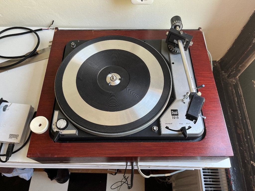 Defecte Dual 1019 voor onderdelen, Audio, Tv en Foto, Platenspelers, Ophalen, Niet werkend, Platenspeler, Dual