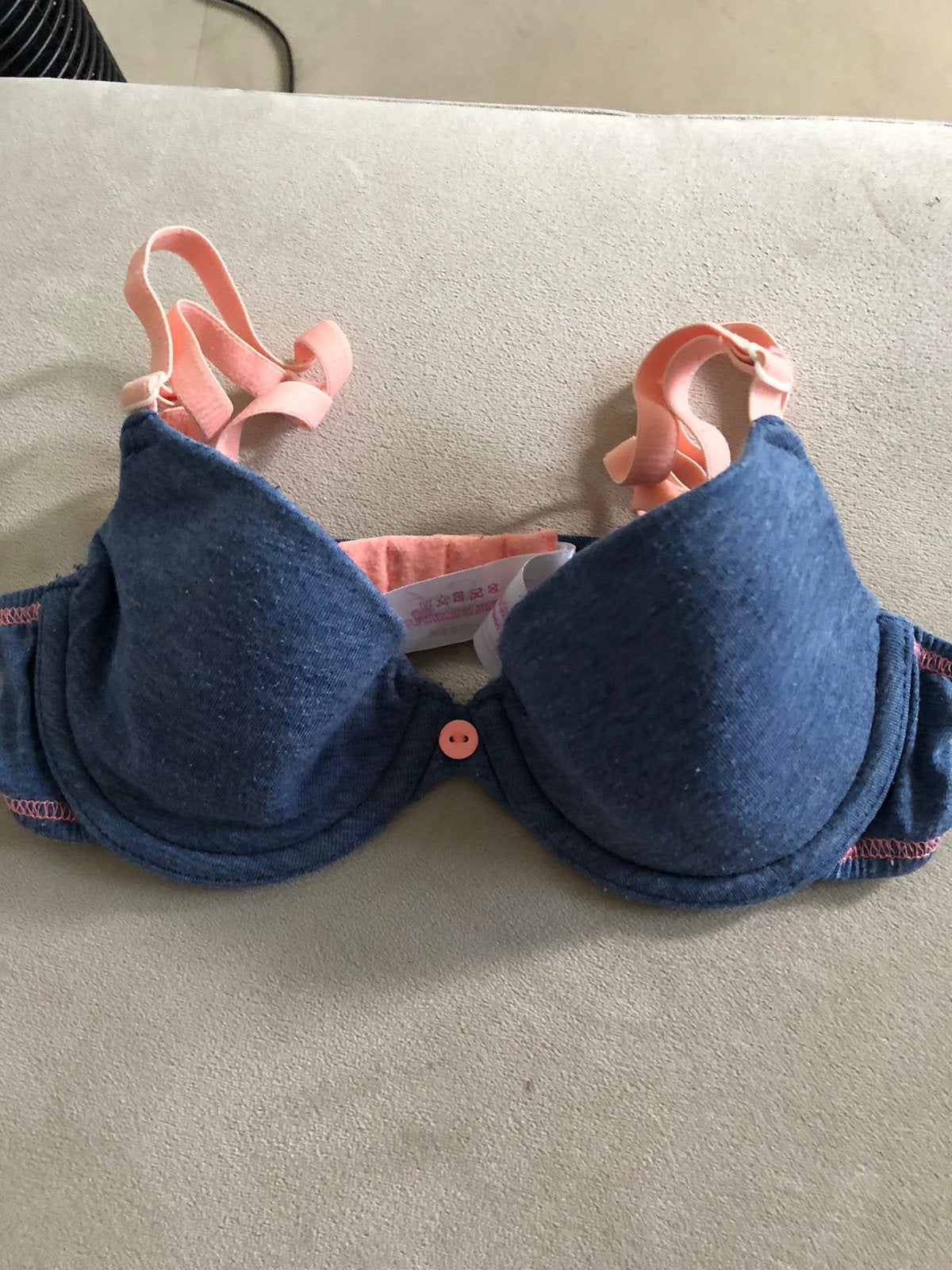Hunkemöller Sweet BH - Blauw met roze accenten, Ophalen of Verzenden, Blauw, BH
