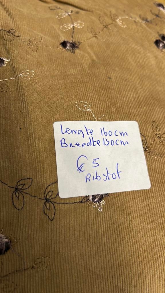 Stoffen, Hobby en Vrije tijd, Stoffen en Lappen, 120 cm of meer, Nieuw, Ophalen of Verzenden, Ribstof