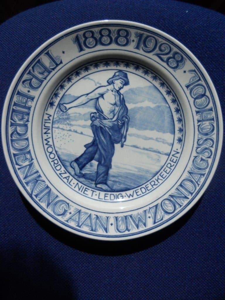 wandbord Petrus Regout 1888 - 1928, Ophalen of Verzenden