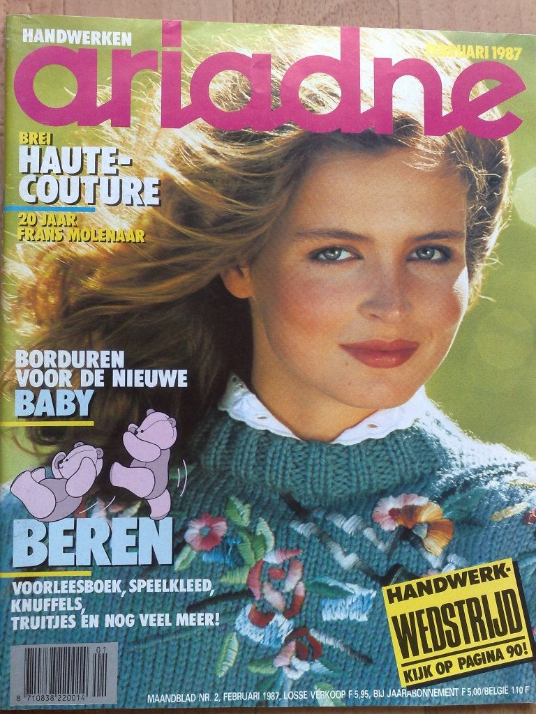 7 x Ariadne uit jaargang 1987, Verzenden, Zo goed als nieuw, Breien of Haken, Patroon of Boek