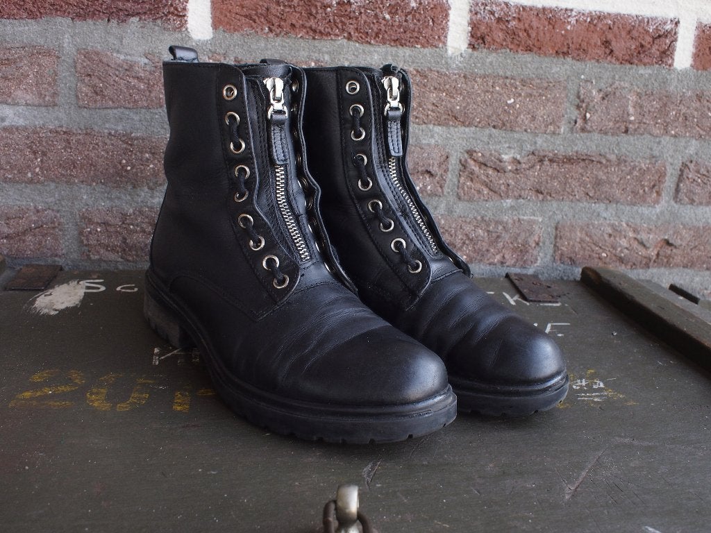Stoere Bikerboots maat 37, Kleding | Dames, Zwart, Lage of Enkellaarzen, Ophalen of Verzenden, Zo goed als nieuw