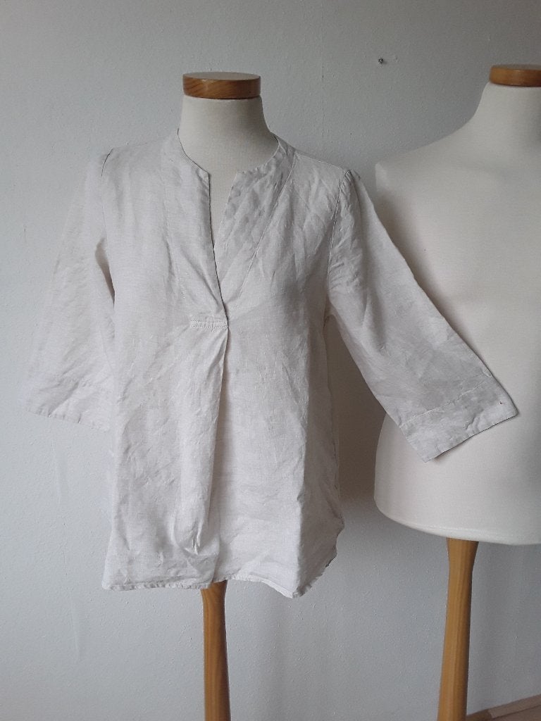 Linnen blouse ecru mt 36 van JC Sophie, Kleding | Dames, JC Sophie, Verzenden, Beige, Nieuw