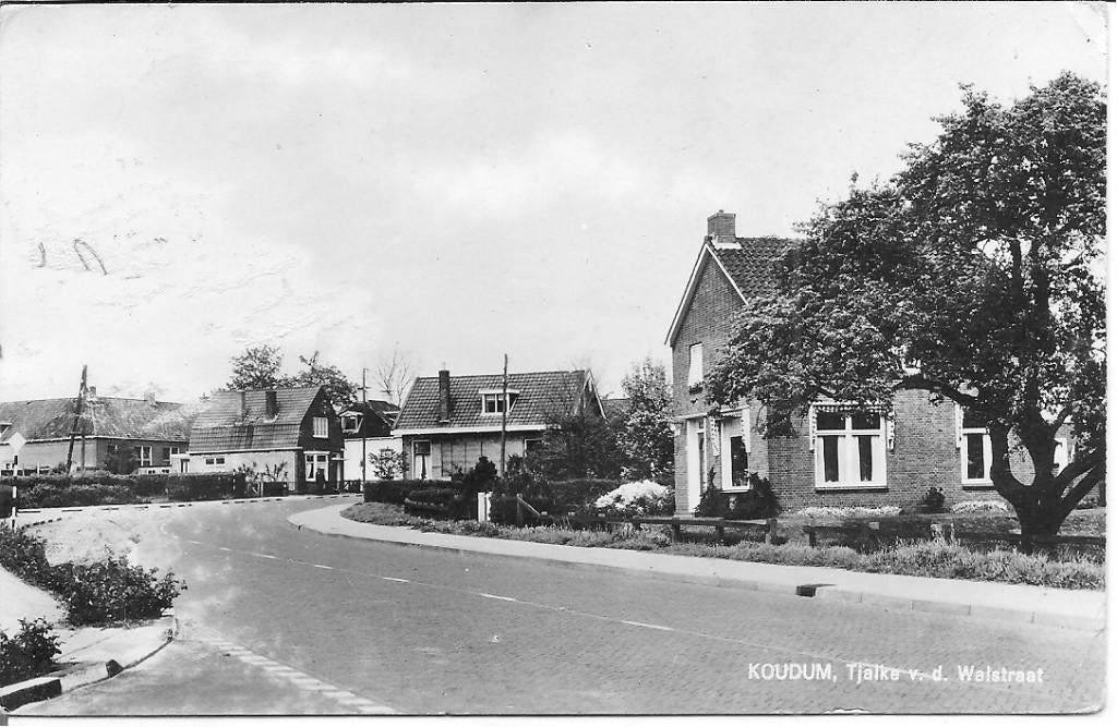 Koudum Tjaike v.d. Welstraat., Ophalen of Verzenden, 1960 tot 1980, Gelopen, Groningen