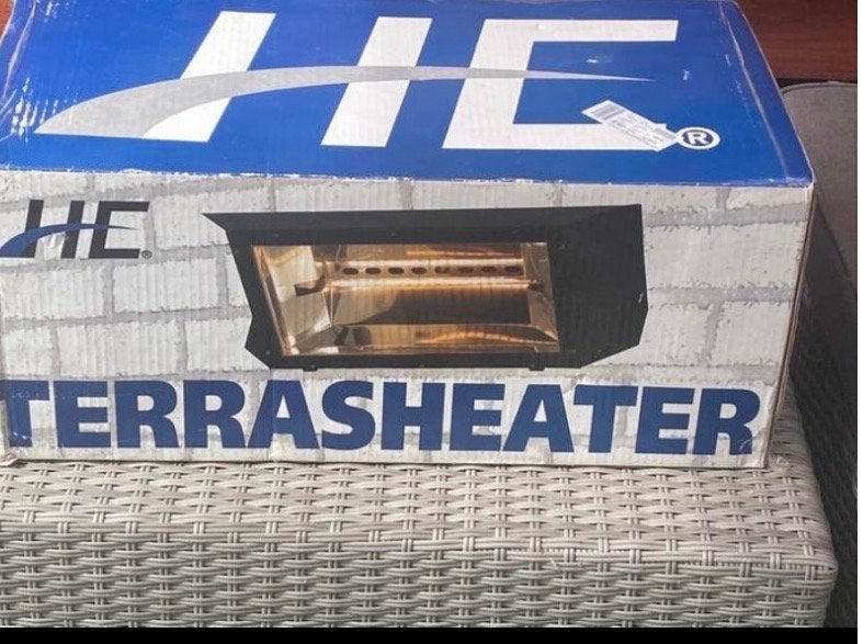Nieuwe HE Terrasheater TH2000BK - 2000W Elektrisch, Tuin en Terras, Ophalen, Nieuw, Elektrisch, Wand