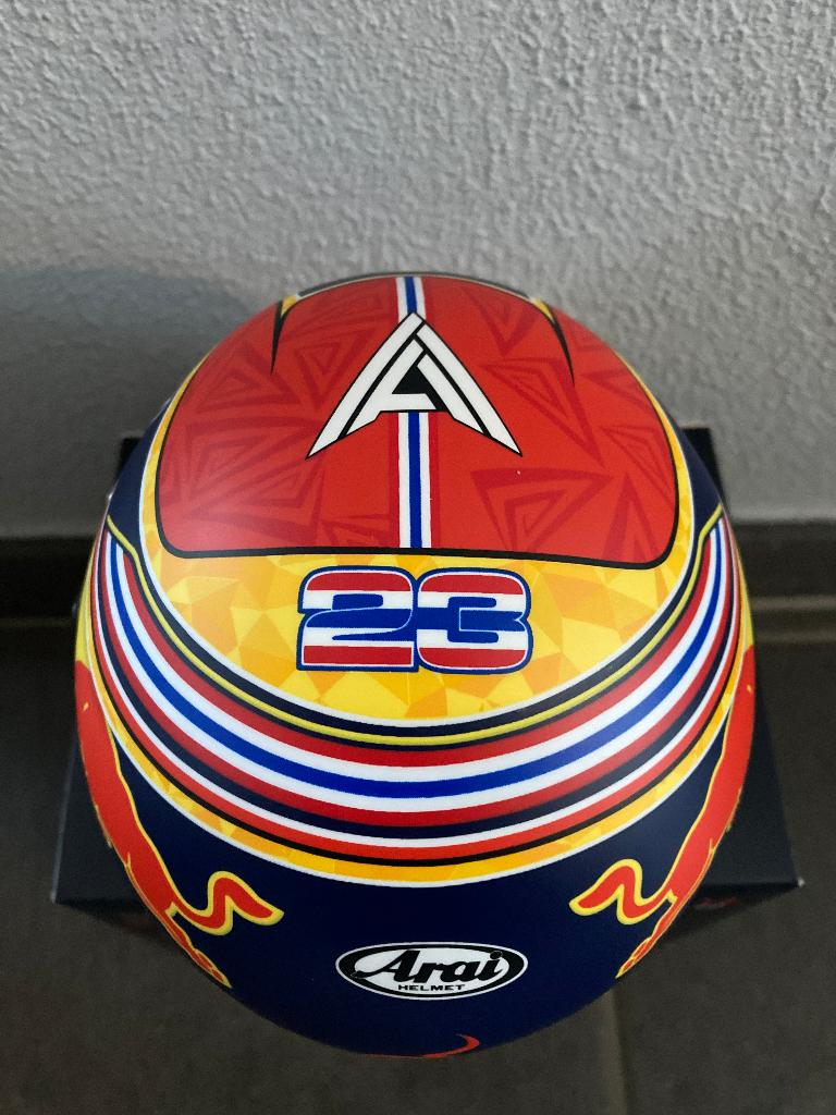 ✅ Alexander Albon 1:2 helm 2020 Red Bull Racing RB16 Honda, Ophalen of Verzenden, Nieuw, Formule 1