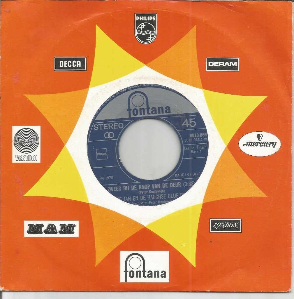 VERKOCHT Ome Jan ‎– Zweer Bij De Knop Van De Deur (1975), Gebruikt, 7 inch, Ophalen of Verzenden, Levenslied of Smartlap