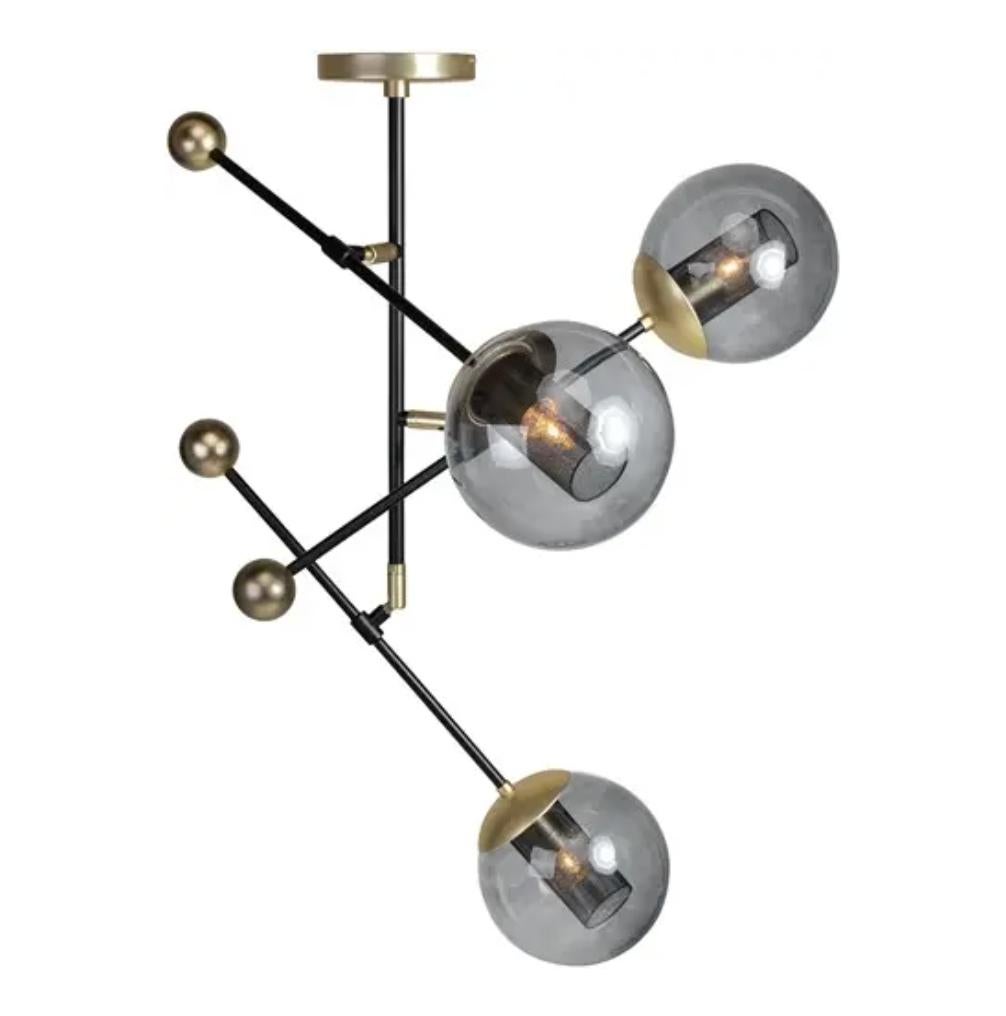 Te koop: stijlvolle hanglamp Orbit V-Lab van Versmissen., Ophalen, 50 tot 75 cm, Modern, industrieel of hotel chique, Zo goed als nieuw