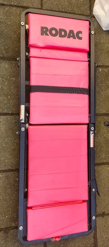 RODAC TL3000N Ligmat/ werkplaatsstoel op wielen, Ophalen, Zo goed als nieuw