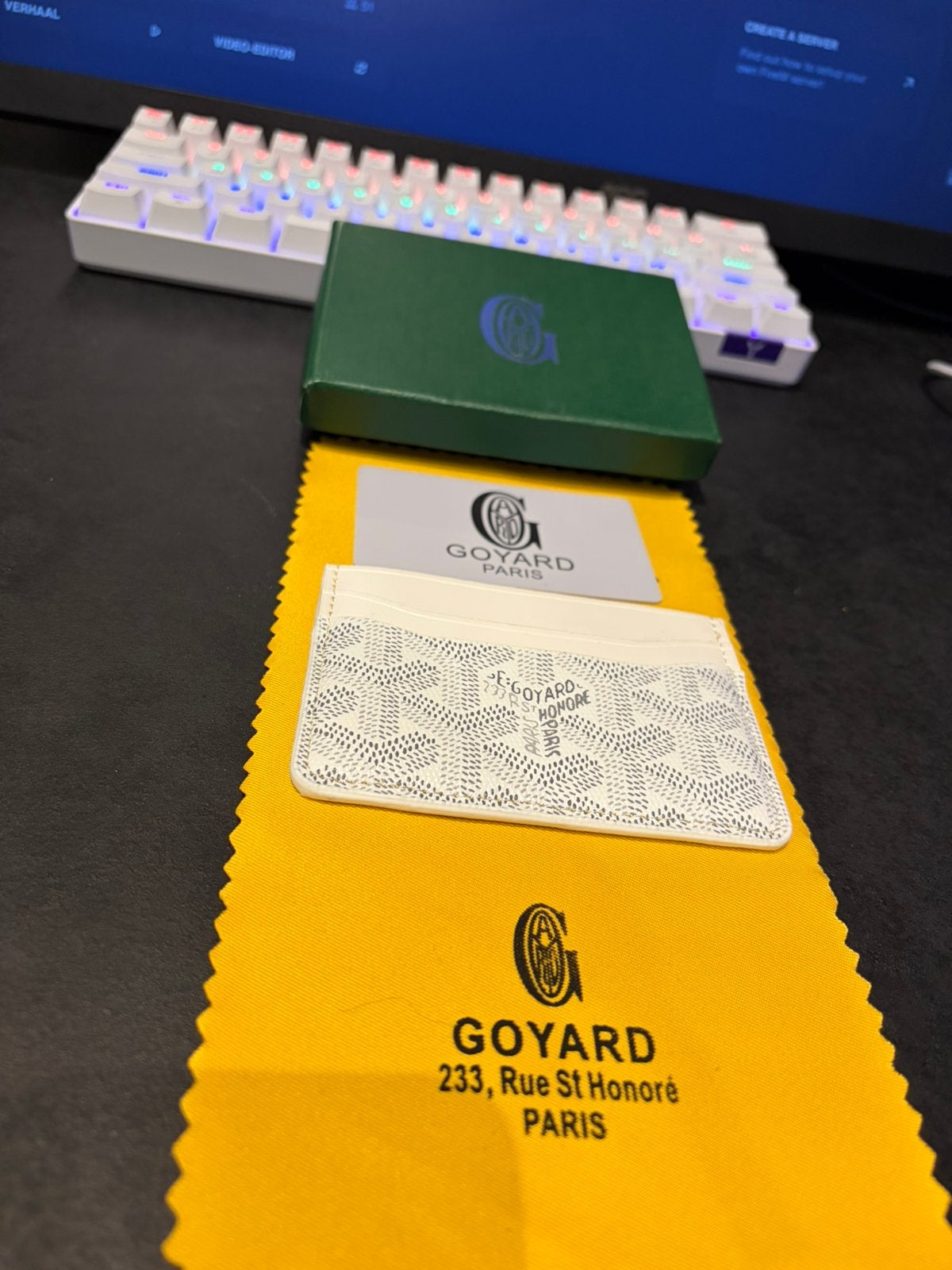 Witte goyard wallet, Sieraden, Tassen en Uiterlijk, Portemonnees, Ophalen of Verzenden, Nieuw, Wit