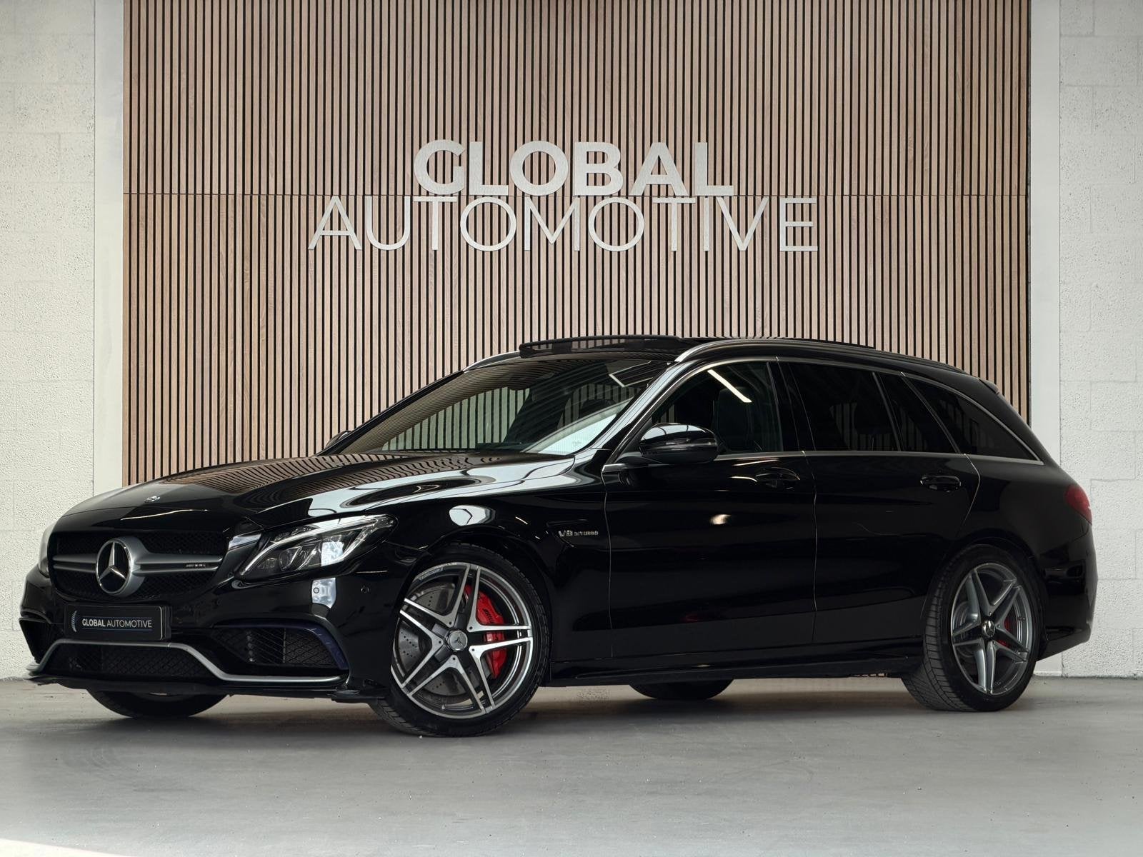 Mercedes-Benz C-klasse Estate AMG 63 - PANO - SCHAALSTOELEN, Automaat, Achterwielaandrijving, Gebruikt, Zwart