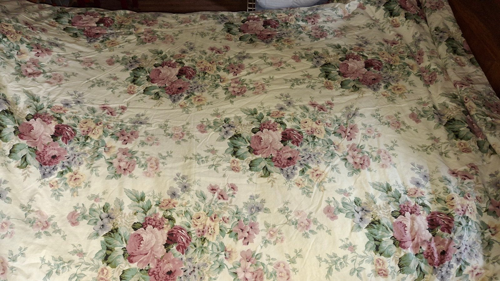 Katoenen beddensprei met bloemenprint, 200x230 cm, Meerkleurig, Katoen, Tweepersoons, Ophalen of Verzenden