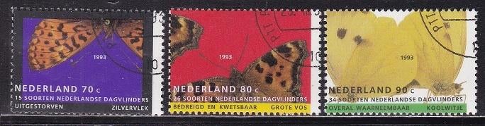 2683 - Nederland nvph 1553/1555 gestempeld , Natuur en milie, Verzenden, T/m 1940, Gestempeld