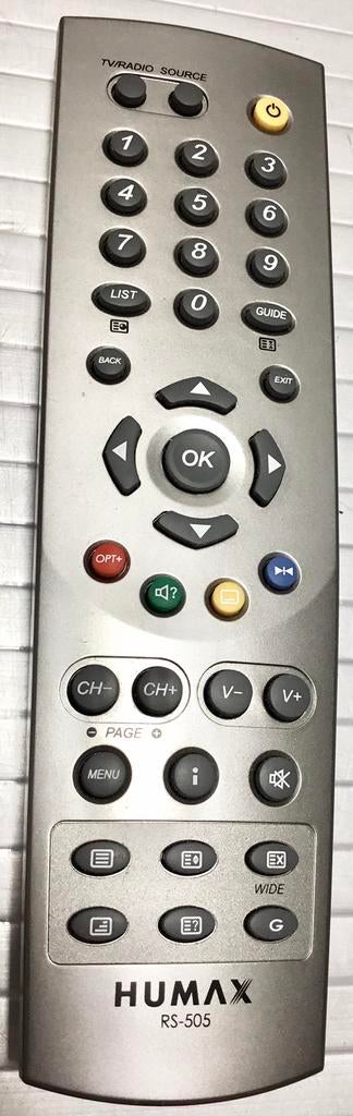 HUMAX RS-505 AFSTANDSBEDIENING, Ophalen of Verzenden, Gebruikt, Origineel, Receiver of Versterker