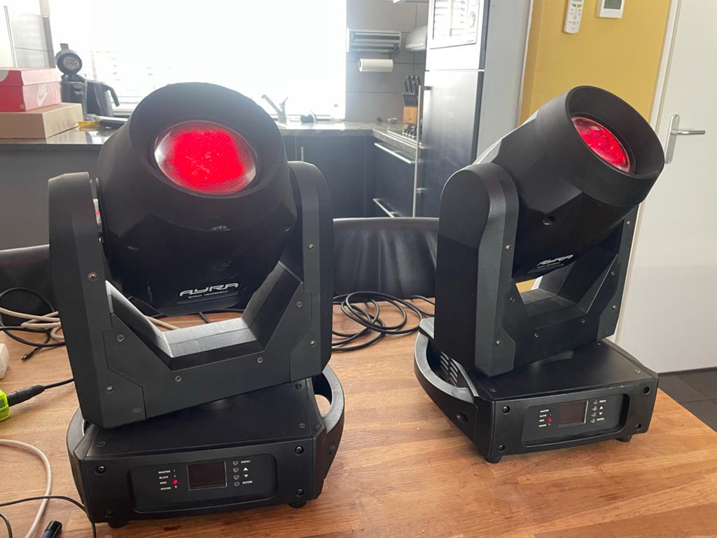 Ayra ERO 150BSW Moving Heads (set van 2), Ophalen, Gebruikt, Licht, Kleur