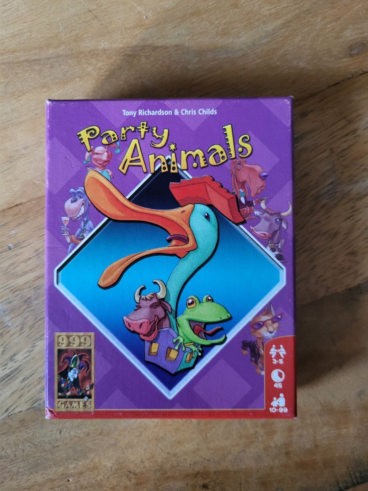 gezelschapsspel party animals, Drie of vier spelers, Ophalen of Verzenden, Zo goed als nieuw, 999 Games