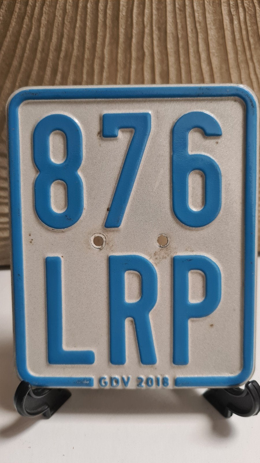 Kentekenplaatje 876 LRP uit 2018, Ophalen of Verzenden, Gebruikt, Formule 1