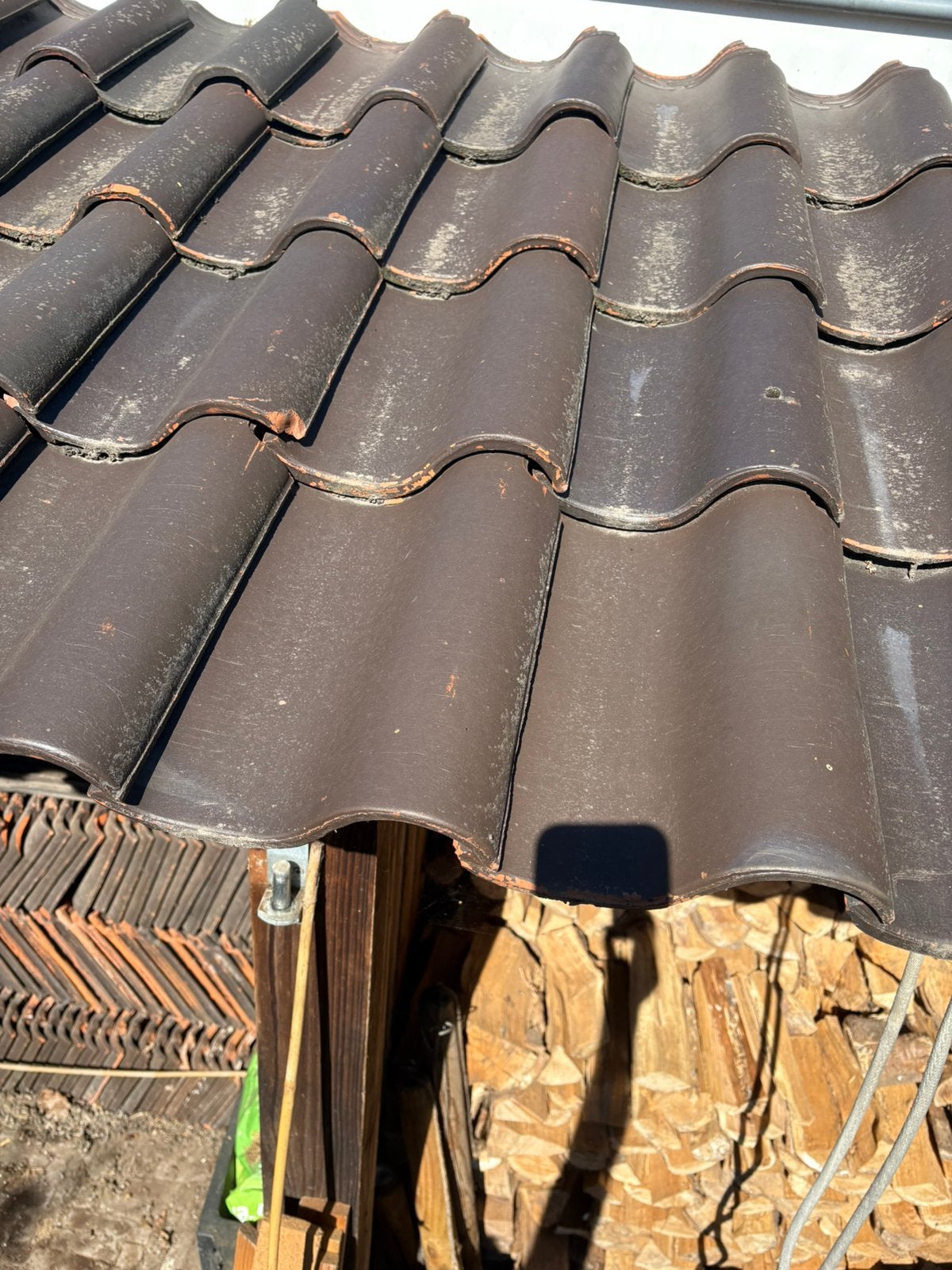 Dakpannen, Doe-het-zelf en Verbouw, Dakpannen en Dakbedekking, Ophalen, Gebruikt, 5 tot 10 m², Dakpannen