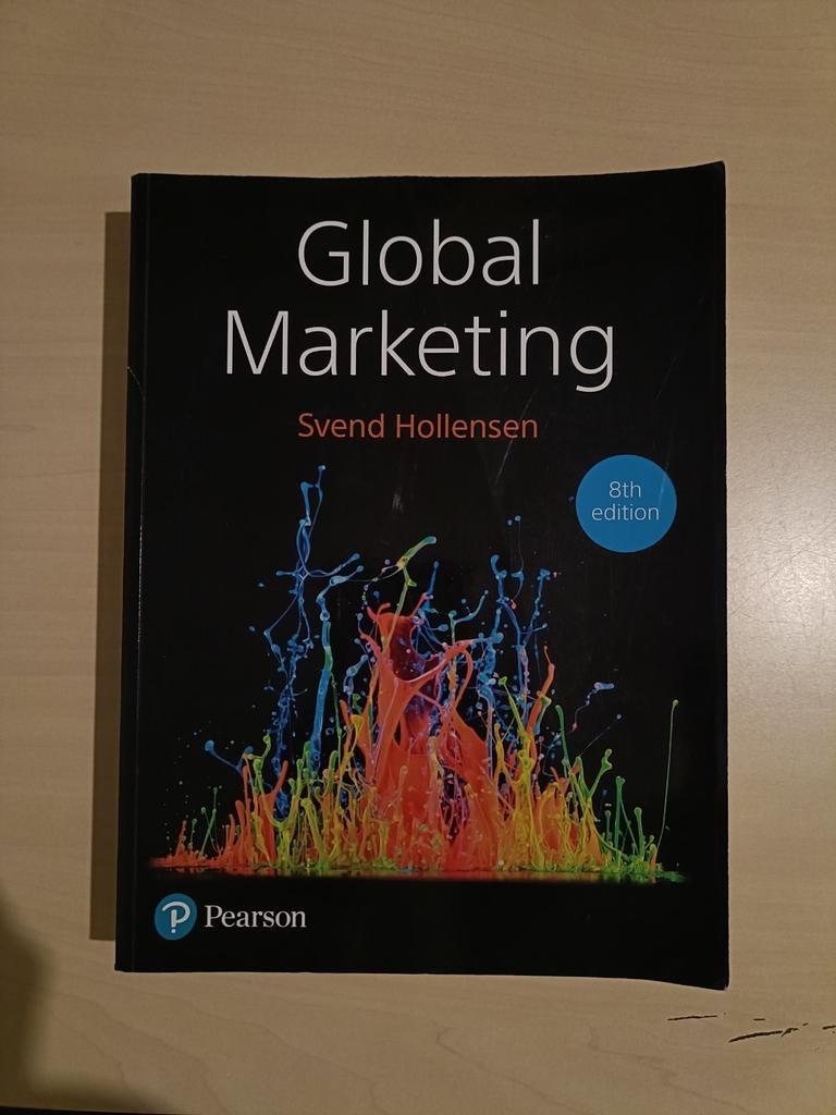 Global Marketing Svend Hollensen 8ste editie, Ophalen, Zo goed als nieuw, Economie en Marketing, Sven Hollensen