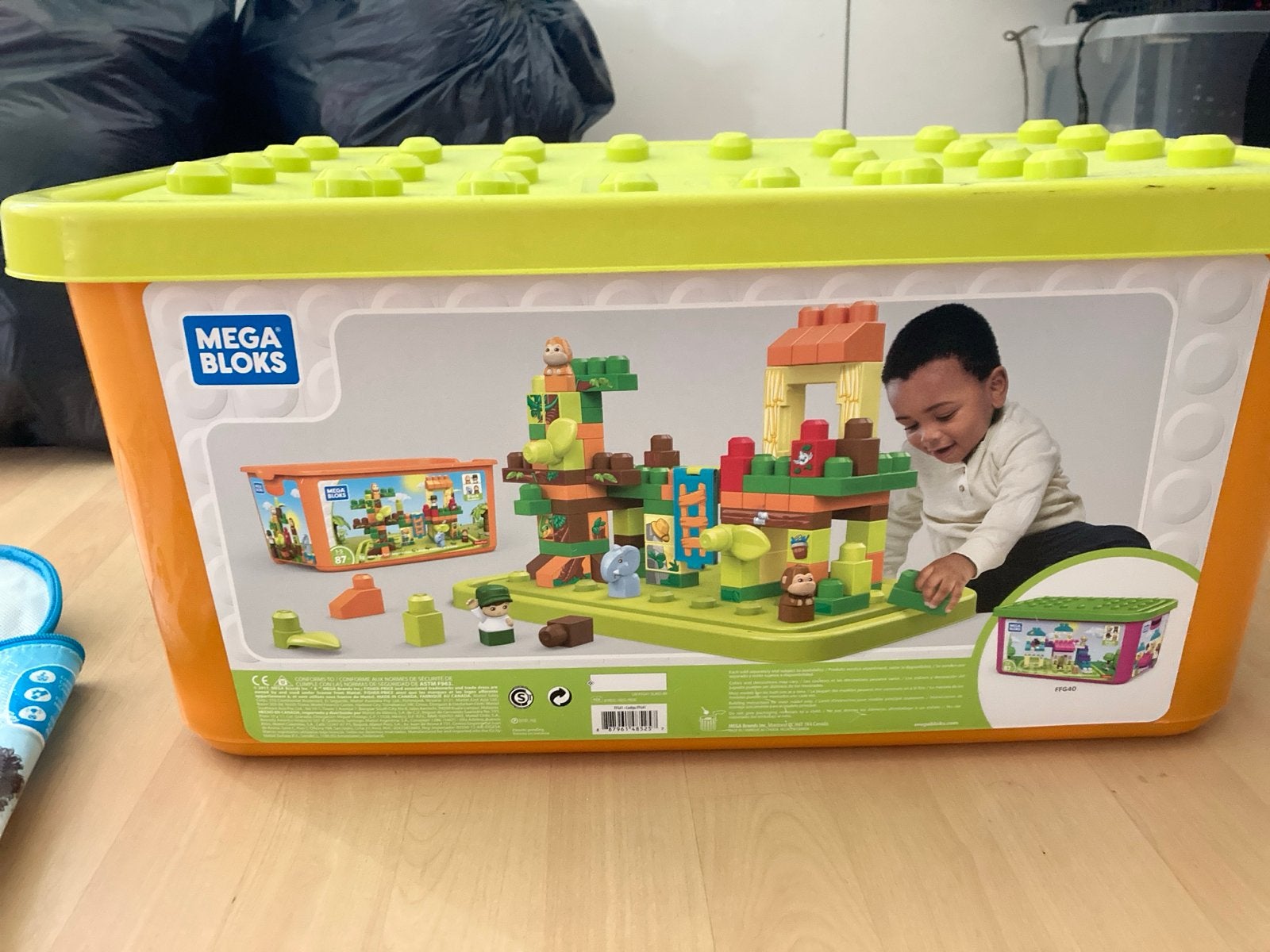 Mega Bloks Bouwblokken in Opbergdoos, Ophalen, Gebruikt, Megabloks