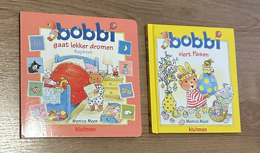 Bobbi Flapboek: Gaat Lekker Dromen & Viert Pasen (2 boeken), Ophalen, Gelezen, Uitklap-, Voel- of Ontdekboek, 1 tot 2 jaar
