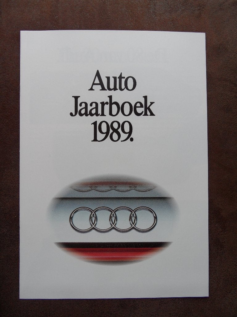 Autofolder : Audi – Jaarboek 1989, Ophalen of Verzenden, Nieuw, Audi