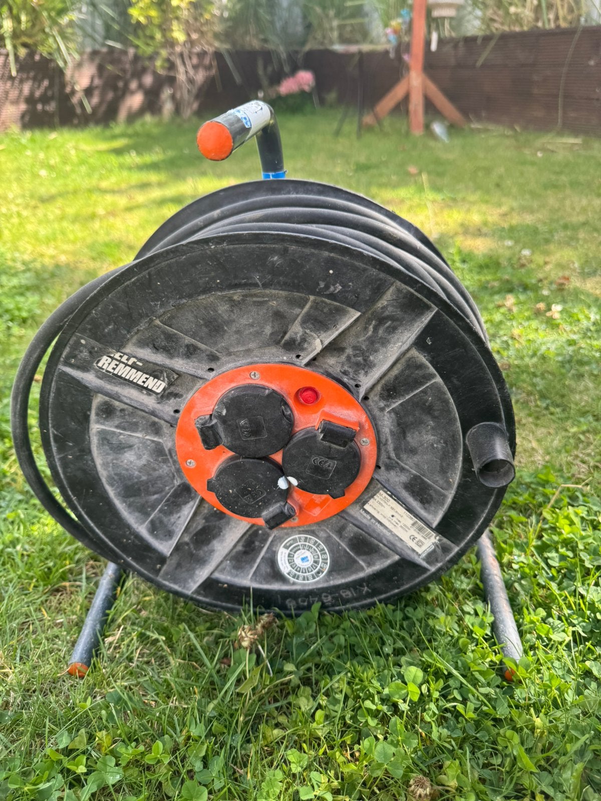 Kabel haspel, Ophalen of Verzenden, Zo goed als nieuw, Kabel of Snoer