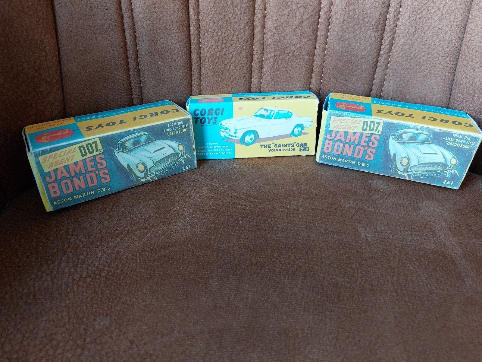 Prachtige replica doosjes Corgi James bond, the Saint, Ophalen of Verzenden, Zo goed als nieuw, Overige typen