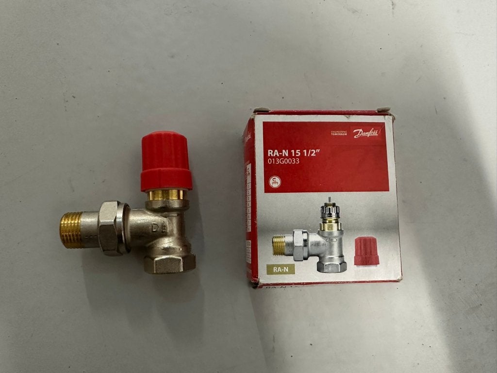 Danfoss thermostatische radiatorkraan haaks 1/2, Minder dan 30 cm, Overige typen, Nieuw, Minder dan 60 cm