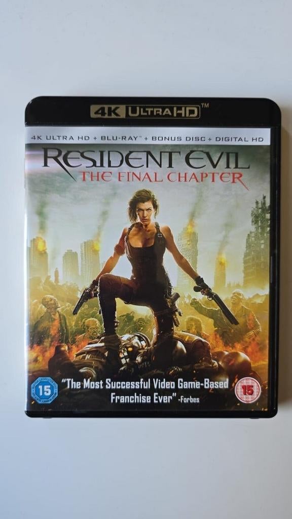 RESIDENT EVIL THE FINAL CHAPTER (IMPORT WITH DUTCH SUBS) (4K, Cd's en Dvd's, Horror, Carduelis & Media, Verzenden, Syran@live.nl