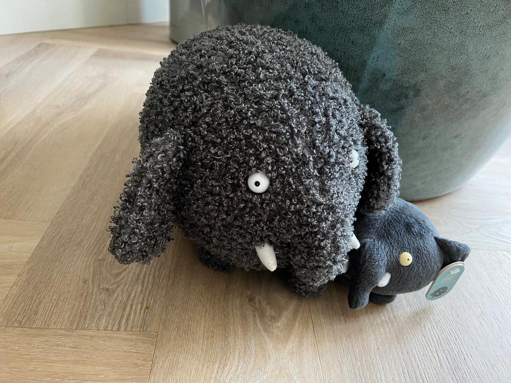 Grote en Kleine Knuffel Ollie Feyenoord, NVT, Zo goed als nieuw, Beeldje of Poppetje, Ophalen