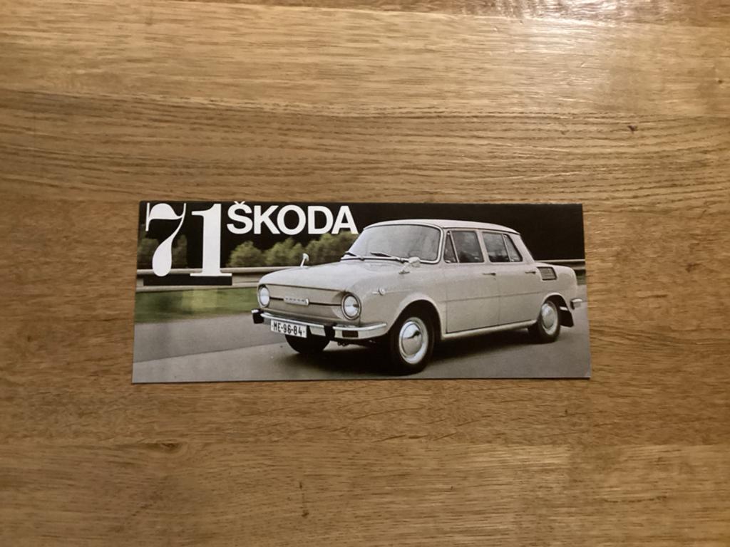 Vintage Skoda 100/110 TS/R Brochure uit 1971, Ophalen of Verzenden, Gelezen, Overige merken