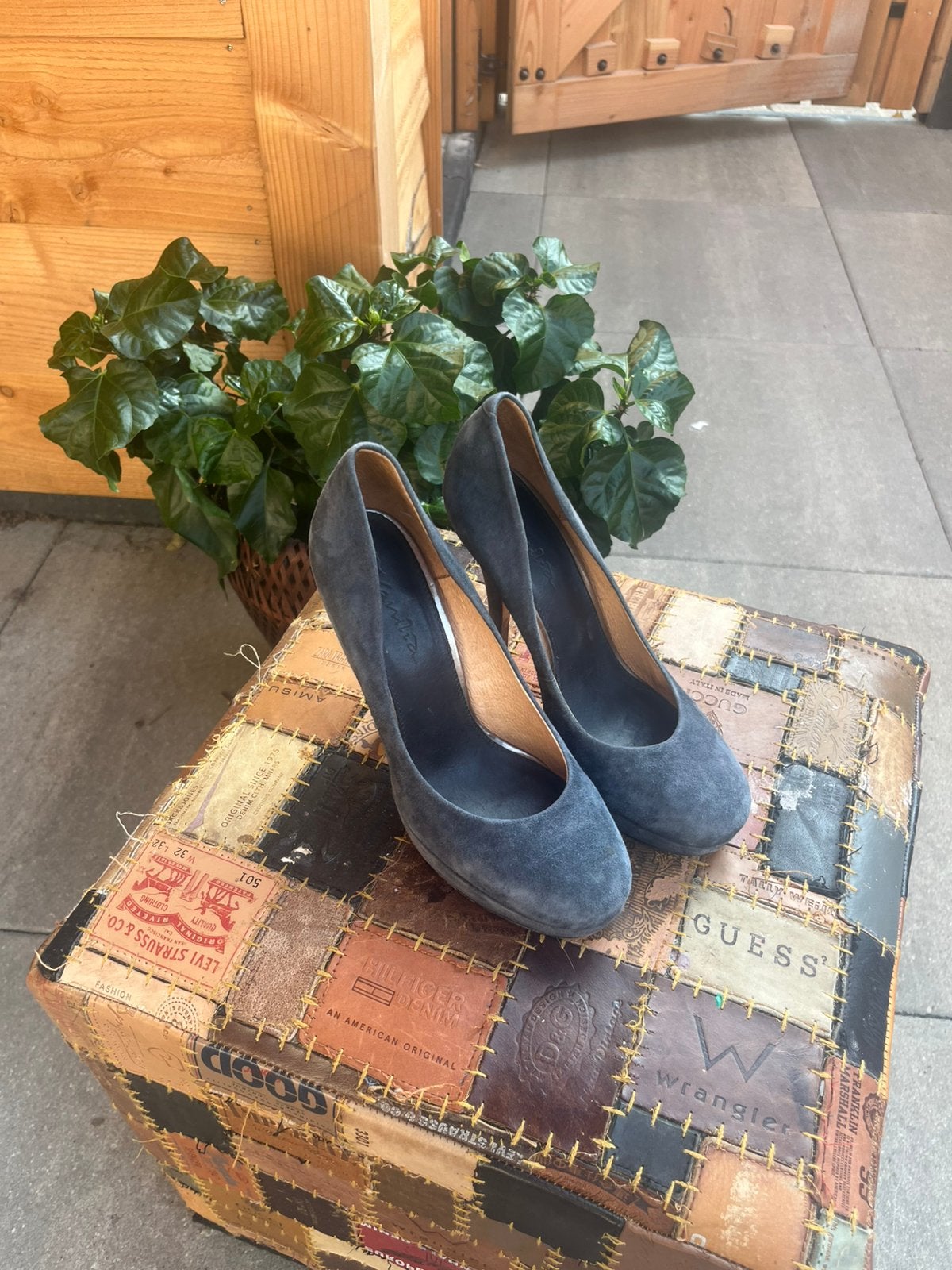 Hakken, Kleding | Dames, Blauw, Ophalen of Verzenden, Schoenen met hoge hakken, Gedragen