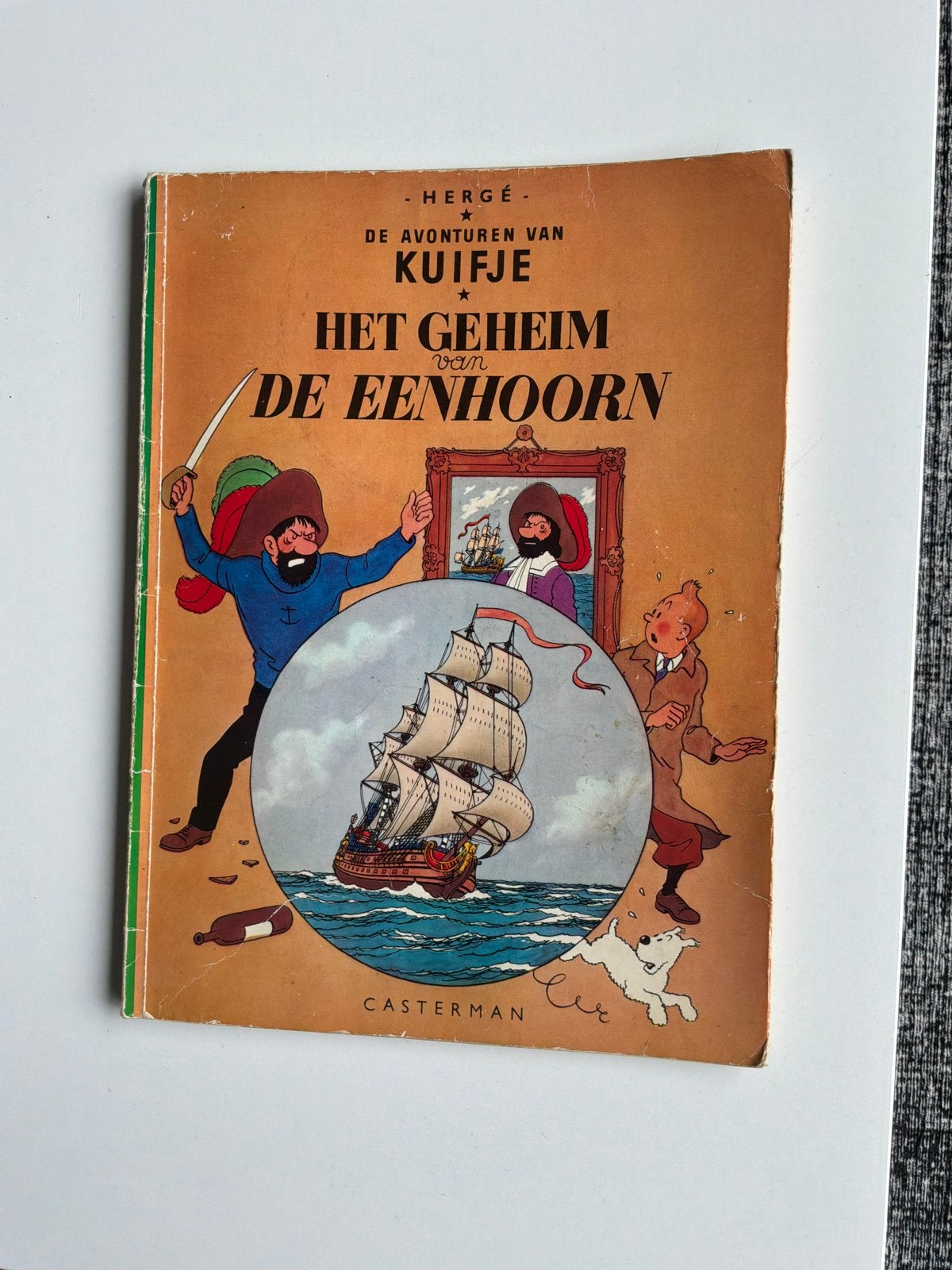 Kuifje - Het Geheim van de Eenhoorn (Casterman 1951), Eén stripboek, Ophalen of Verzenden, Gelezen