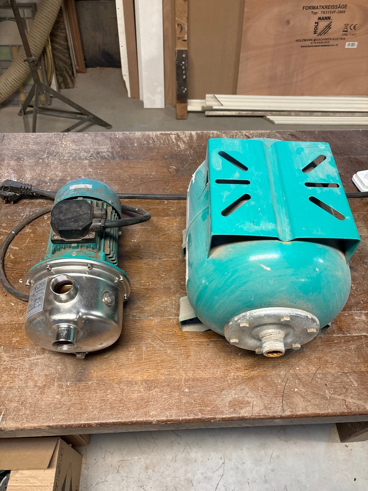 Wilo Hydrofoorpomp WJ-203 met drukvat, Tuin en Terras, Waterpompen, Ophalen, Gebruikt, Elektrisch, Hydrofoorpomp
