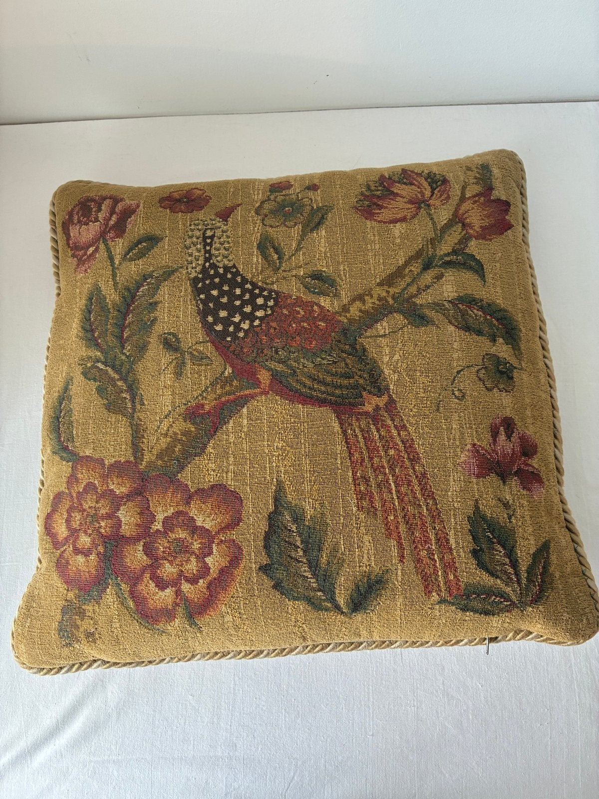 Decoratief kussen met vogelprint - Fiedler & Foverskov, Overige merken, Gebruikt, Meerkleurig, Met print