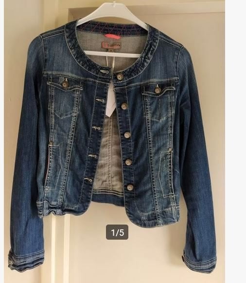 NIEUW!! COMMA apart mooi spijkerjasje VAN 110 VOOR 15 EURO!, Kleding | Dames, Jassen | Zomer, Nieuw, Maat 36 (S), Blauw, Verzenden