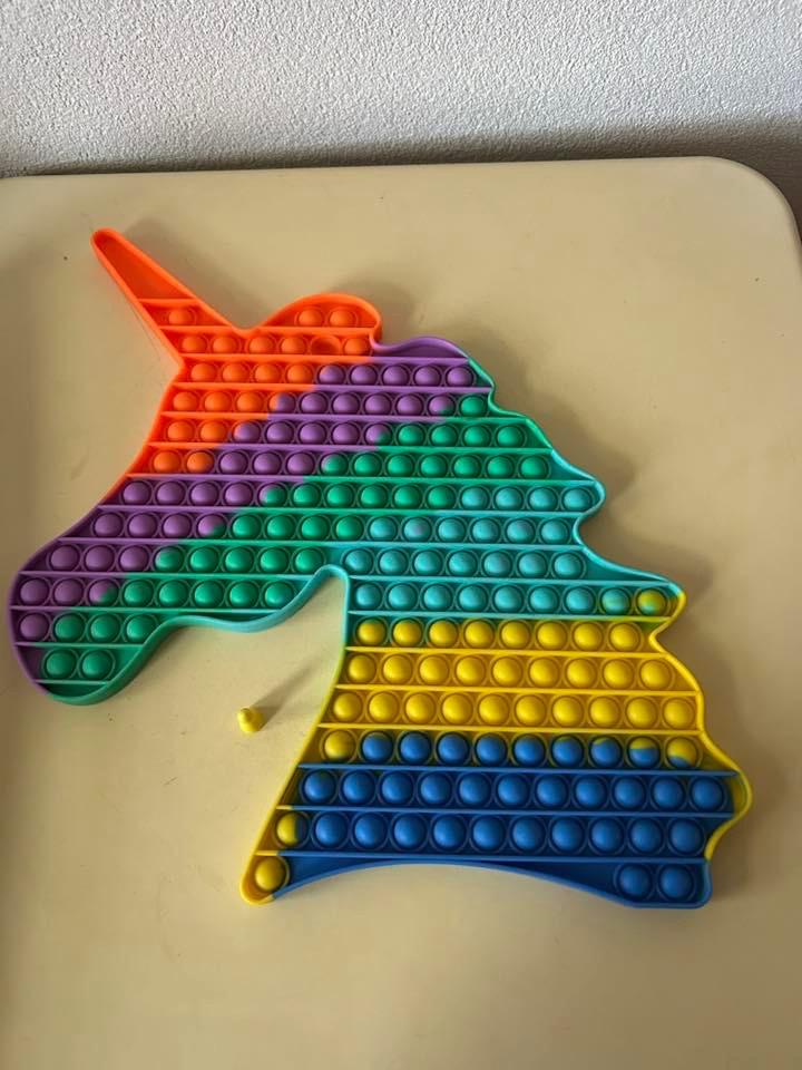 Unicorn Rainbow XXL pop it, Ophalen of Verzenden, Zo goed als nieuw, Meisje