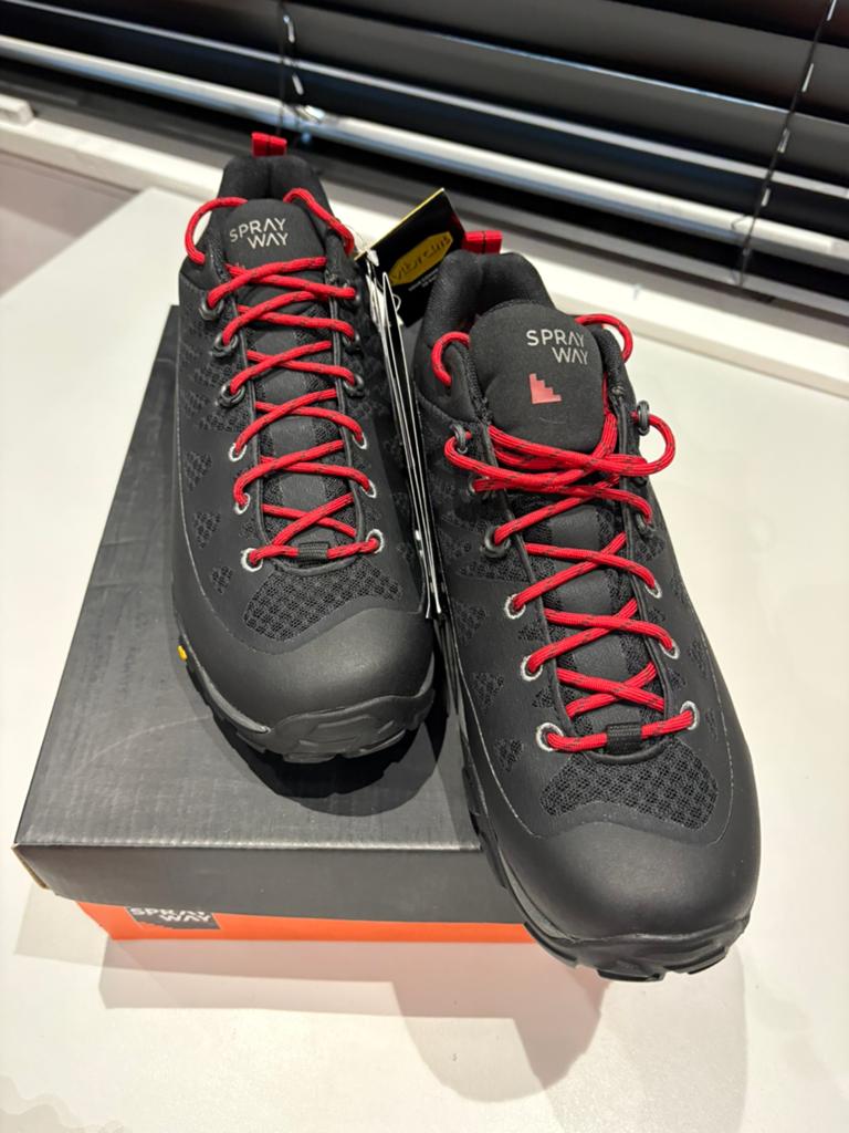 Nieuwe Sprayway Wandelschoenen Maat 42 - Zwart/Rood, Geen, Nieuw, Ophalen of Verzenden, Wandelschoenen of Bergschoenen