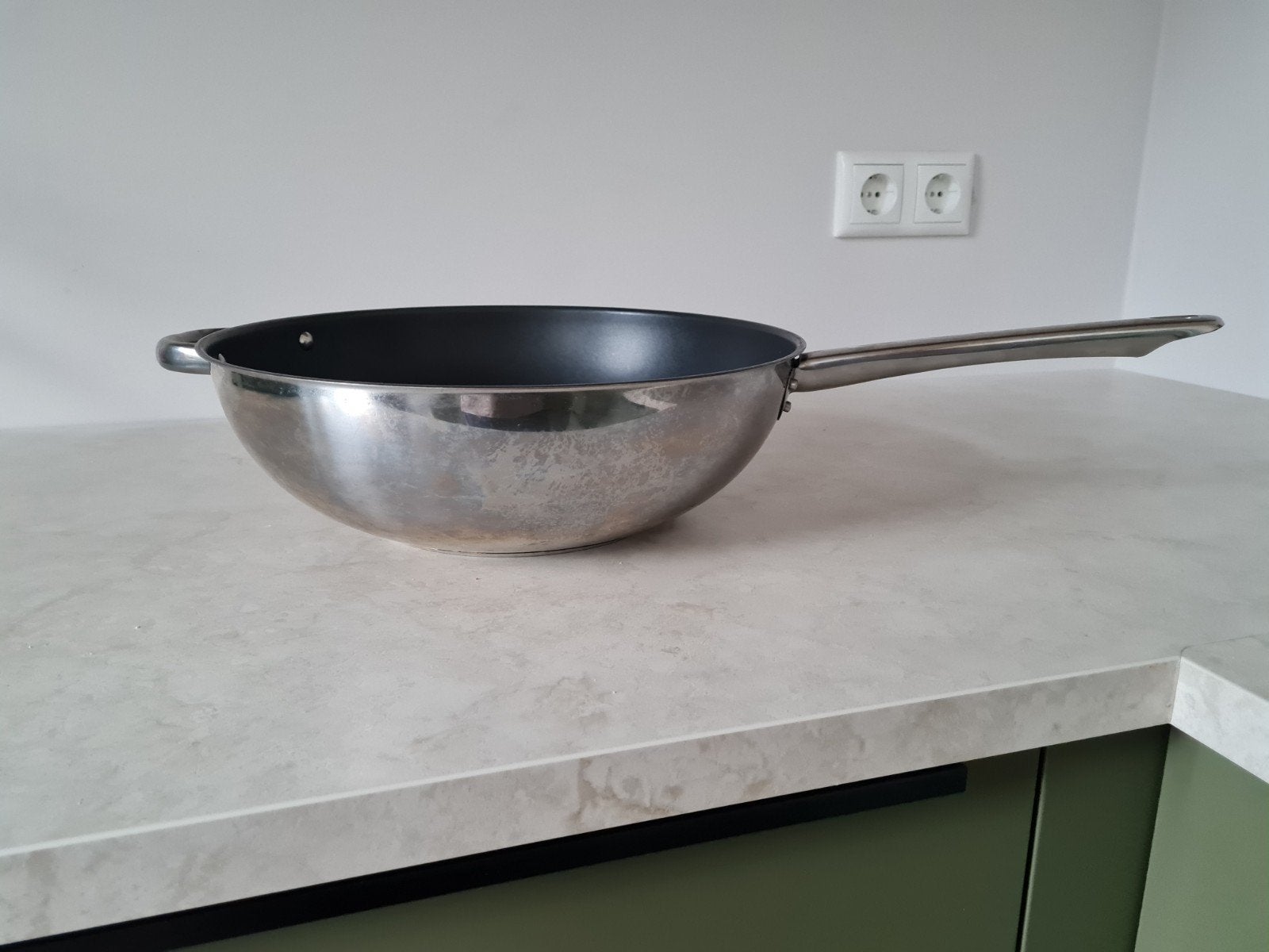 IKEA 365 Wokpan, Ophalen of Verzenden, Gebruikt, Rvs, Wok